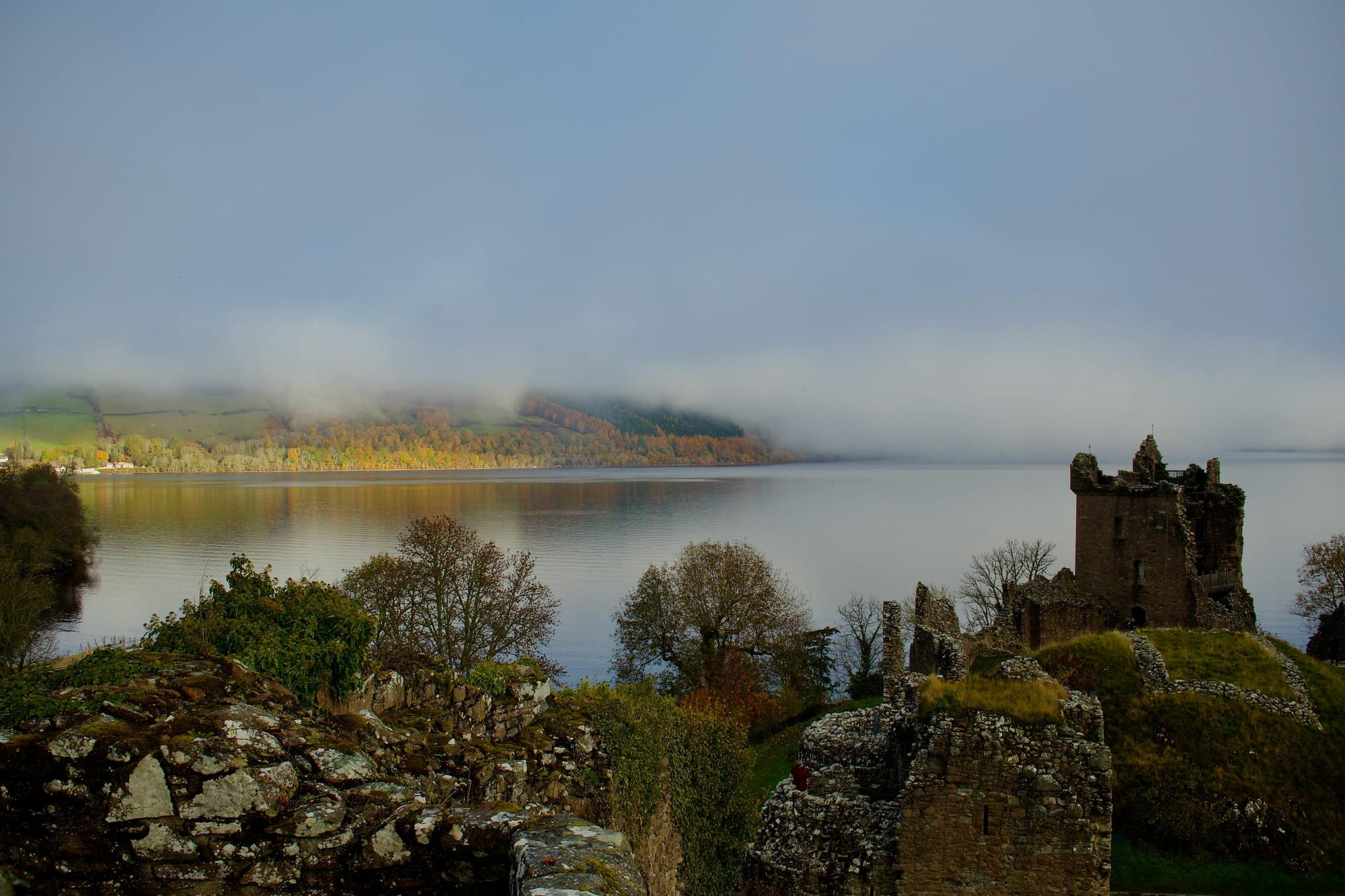 Urquhart castle near EV charging Loch Ness